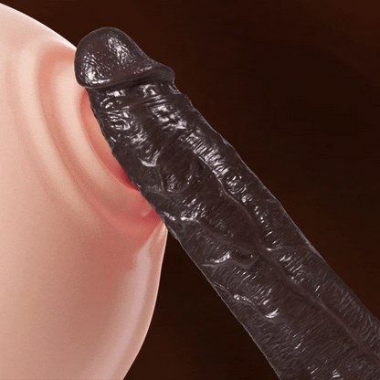 ❤Discreet Shipping Zynkoro - Thrusting Thick Long Lifelike Heating Big Black Dildo 10.83 Inch
