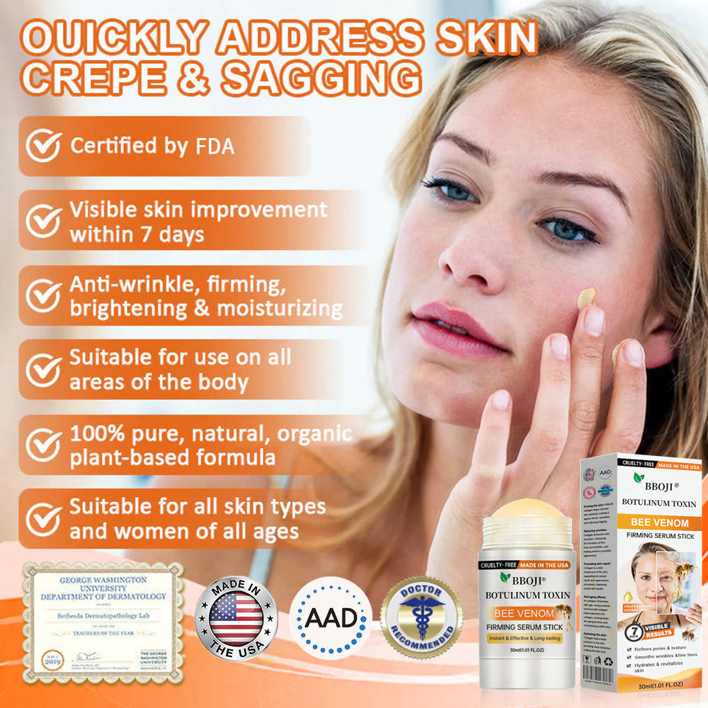 Made and Shipped from USA✨ BBOJI® Botulinum Toxin BEE VENOM Firming Serum Stick(🔥LAST DAY 70% OFF)💄