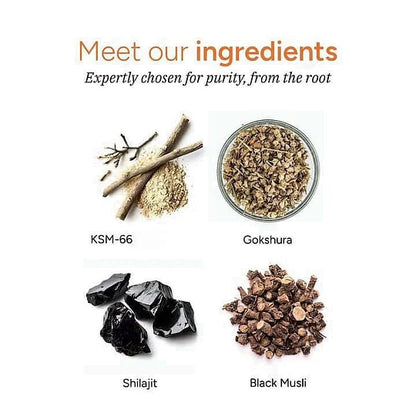 【🔥Last day for 75%OFF】 Pure Himalayan Shilajit Gummies | With KSM 66 & other herbs | No Added Sugar | 60 Individually Wrapped Chewables | 1 month pack | Edible Supplement