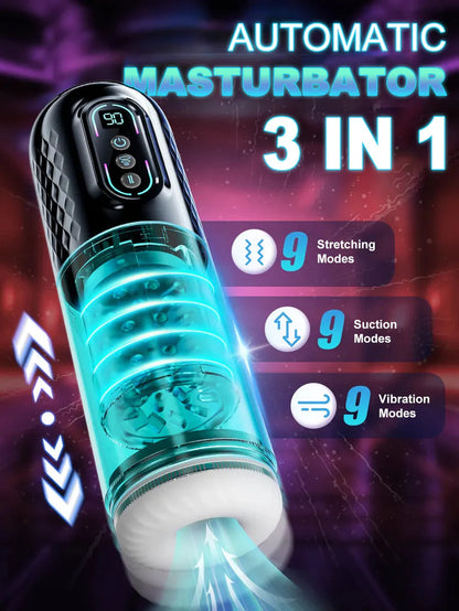 ❤【Discreet Delivery】-Smart Suction & Stroke Device – Fully Automated for Effortless Enjoyment