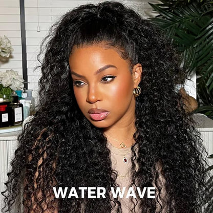 Sale Happening Now:50%OFF Pre-Cut Lace Kinky Straight 360 Full Lace Frontal Glueless Wig With Invisi Drawstring Pre Plucked Human Hair Wig