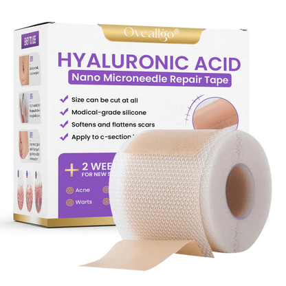 ✅Official Store | Hyaluronic Acid Nano Microneedle Repair Tape🏥(Treatment of old and new scars, reduction of surgical scars, stretch marks, keloids, acne, burns, warts, dermatomes and varicose veins)