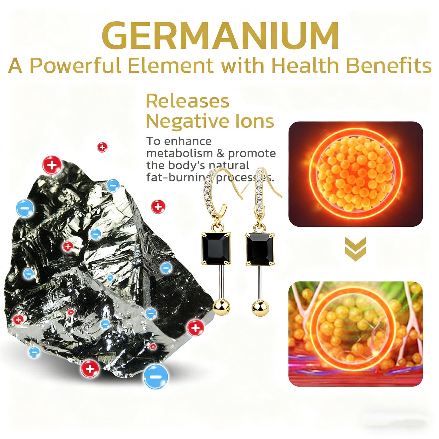 (🔥LAST DAY SALE-80% OFF)Histone Lymphvity MagneTherapy Germanium Earrings