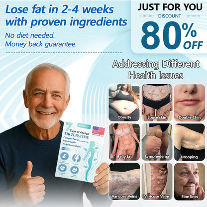 🎉Last Day 80% OFF🎉 ZVOEVO® SMGT-GLP-1 Tirzepatide & Collagen Nano Microneedle Weight Loss Patch | Targets Obesity, Loose Skin, High Blood Pressure, Diabetes, Fatty Liver, Joint Pain, Brain Fog, Low Energy, Body Aches, and More